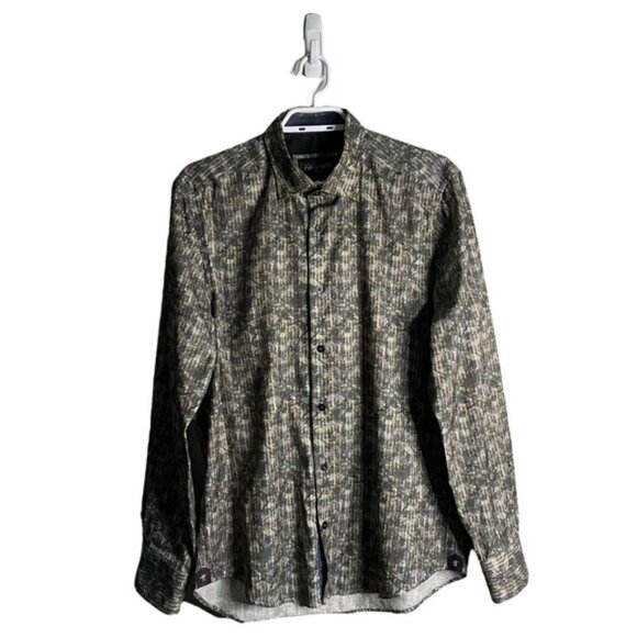 Franco Negretti Other - Franco Negretti Men's Floral Patterned Button Down Shirt